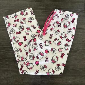 Sanrio Hello Kitty white & red pyjama pants #kawaii #hellokitty
